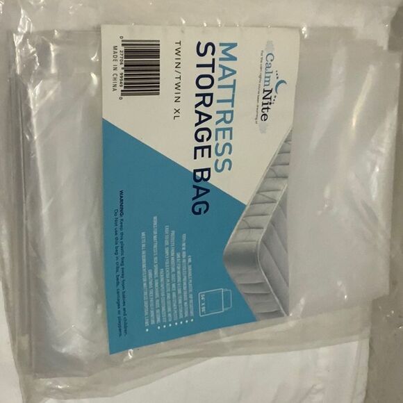 Calm Nite Mattress Bag Protector Moving Heavy Duty 4 ml clear cover  54" x 96" - Picture 1 of 9